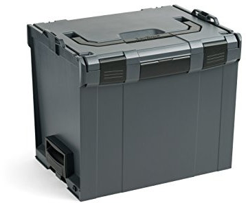Bosch Sortimo L BOXX 374 Anthrazit | Professioneller Werkzeugkoffer | Innovatives Transportsystem | Werkzeugkiste Leer Kunststoff | Ideale Organizer Box | Größe 4