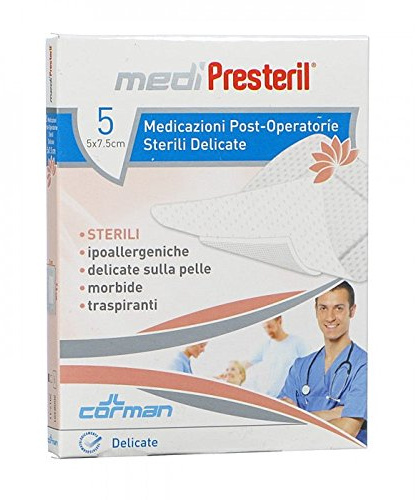 Corman Medipresteril Medicaizone Postoperative 7,5x5cm 5 Stück