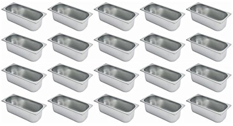 TAMLED Speiseeisbehälter 5 Liter 360 x 165 x 120 mm 20 Stück im Set