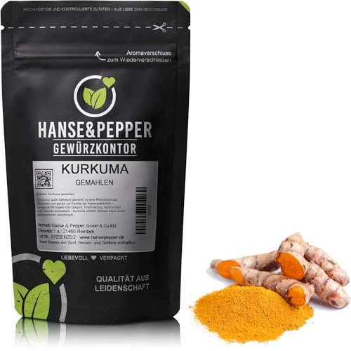 500g Kurkuma Gewürz gemahlen in Premiumqualität - Premium Serie