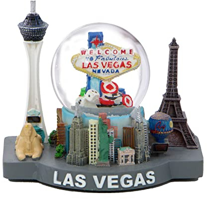 City-Souvenirs Las Vegas Schneekugel und Skyline Modell 4