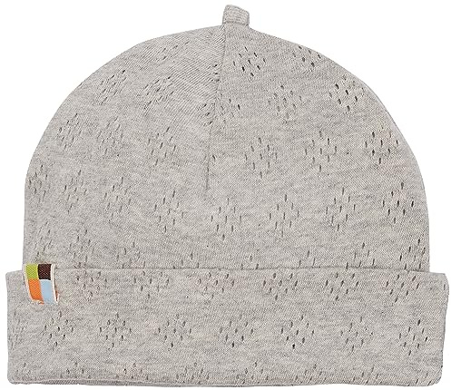 loud + proud Unisex Kinder Lt1 Jacquard Strick, GOTS Zertifiziert Beanie-Mütze, Silver, 51-52 EU