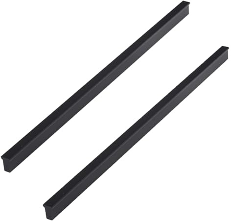 2 Stück Schrankgriff Schwarz Aluminiumlegierung Kleiderschrank Griffe Moderner Schubladengriff Küchentürgriffe Möbelgriffe für Schlafzimmermöbel Küchenschrank Wohnzimmer (length:1500mm)