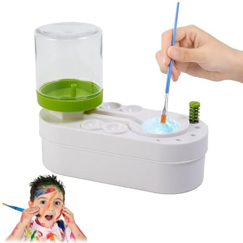 Paint Brush Rinser,Multifunctional Paint Brush Cleaner,Artist Brush Cleaning Water Cycle Rinser,Brush Rinser Tool for Water Based Paint Brush, Acrylic Brush, Makeup Brush
