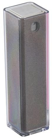 Kripyery Monitor-Bildschirmreiniger, 15-ml-Sprühflasche mit Mikrofasertuch, streifenfreie All-in-One-Reinigungslösung für Telefone, Tablets, Laptops und Laptops Grau 15ml