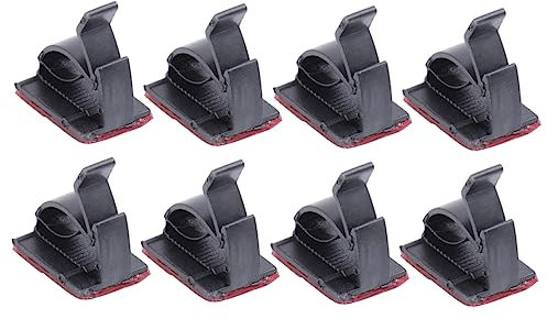 UKCOCO 50stücke Doppelseitiger Selbstklebender Kabelclip Drahtclip Netzkabelhalter Managementklemme Drahtorganisator Verstellbare Kabelclips Zur Befestigung Metall Kunststoff Glas Holz