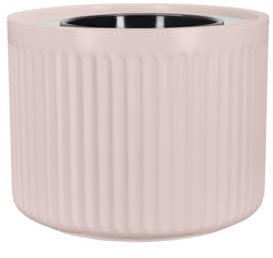 BARTPOL Fiberglas-Blumentopf Leo 29 Ø35x29 cm, mattrosa, mit 10-Liter-Einsatz