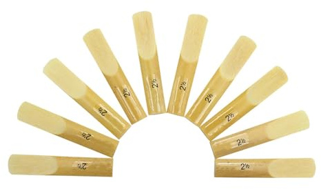 Zubehör Anfänger Saxophone 10 Stücke Tenor BB Saxophon Blätter Stärke 2,5 Reed Sax Reeds Musical Holzblasinstrument Zubehör