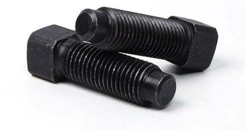 2PCS Carbon Steel Square Head Fastening Rivets, Hand Hammered Cylindrical Nail Processing Accessories 16X75mm.