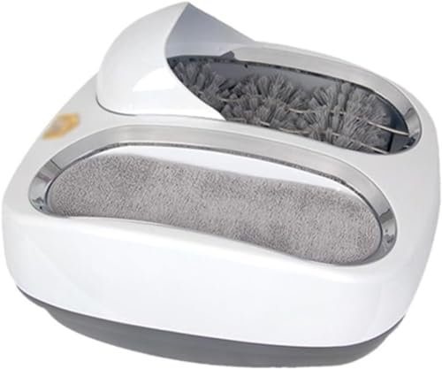 Automatische Schuhsohlen-bürstmaschine, Ober- Und Sohlenreinigungsmaschine, Automatische Erkennung, Abwischen, Geeignet Für Privathaushalte, Unternehmen, Staubfreie Werkstätten, Hotels, Fl(Color:Weiß)