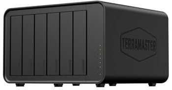 TERRAMASTER F6-424 NAS Storage 6Bay – N95 Quad-Core CPU, 8GB DDR5 RAM, Dual 2.5GbE Ports, Network Attached Storage with High Performance (Diskless)