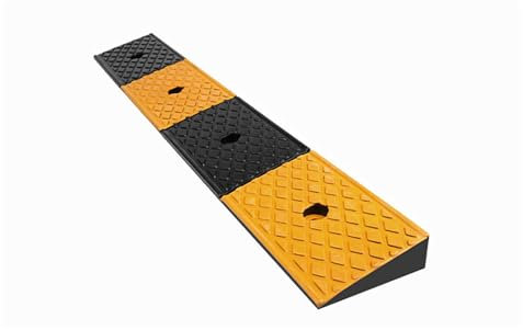 xjdagaoge Bordsteinrampe aus Gummi, robuste Bordsteinrampen zum Be- und Entladen, Auffahrkeile für Autos, LKWs, Motorräder, Rollstühle, Autorampe für Gehwege(100 * 15 * 5cm/39.3 * 6 * 1.9in)