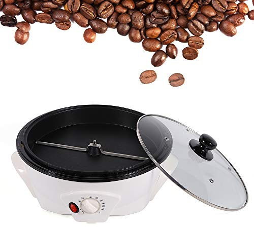Kaffeeröster Elektrische 1200W, Coffee Roaster Temperatureinstellung 0-240℃ Kaffee Röster Maschine Max Kapazität 1500g Effiziente Hitze Elektrischer Kaffeeröstmaschine 32 x 32 x 12 cm