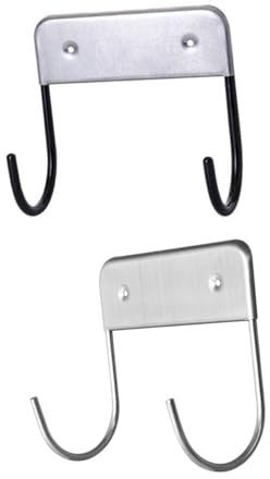 DRESSOOS 2stücke Doppelter Kleiderhaken Aus Badezimmer-Organizer-Regal Bügeleisen-Organizer Bügelbrett-Regal Praktisch Für Küche Bad Und Wohnzimmer