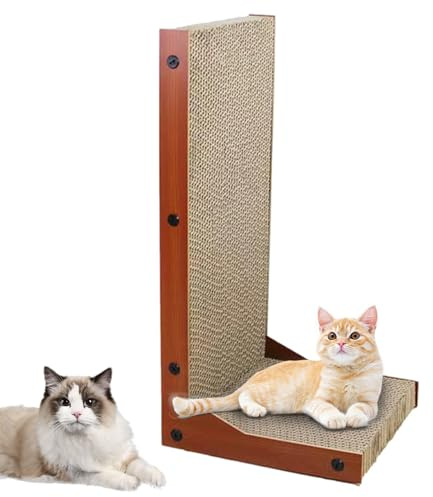 Rascador para gatos en forma de L, rascador para gatos, rascador para animales en forma de L | Rascador para mascotas para proteger los muebles para dormitorio, balcón, estudio, sala de estar