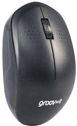 groov e Wireless Optical Mouse - Computer Accessories for Laptops and PCs, Ergonomic Design, 2.4G Wireless Connection, Compact Mouse - Black