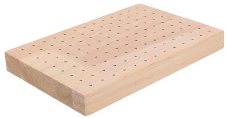 OFFSCH Présentoir Bois Pour Sucettes Et Brochettes Support Buffet Avec Trous Stand Compact Pour Snacks Et Confiseries