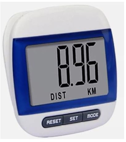 SELLORIA Mini Digital Smart Stylish LCD Pedometer with Step Counter For Sports Joggings, Distance Tracker, Calorie Counter, Clip On Durable Design,For Adults Man And Women, Multi Colours (Blue)