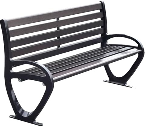 Durables Gartenbänke aus Eisen for Den Außenbereich Mit Einer Tragfähigkeit Von 400 Kg for Den Außenbereich for Garten, Veranda und Park(120cm)