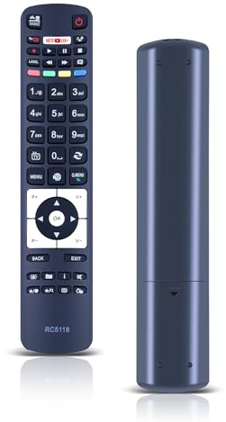 CLVIZCXOM Télécommande de rechange compatible avec téléviseurs Telefunken Digihome/Alba/Polaroid/FINLUX/Bush/Hitachi/Smart TV - Aucune configuration requise