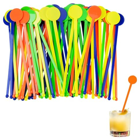 JOOTUEPO - Accesorios de Decoración para Cócteles, 80 Piezas Palitos de Coctel Brochetas, 18 cm Palillos para Cócteles para Frutas, Reutilizables/Hawai, para Frutas/Cumpleaños/Fiesta