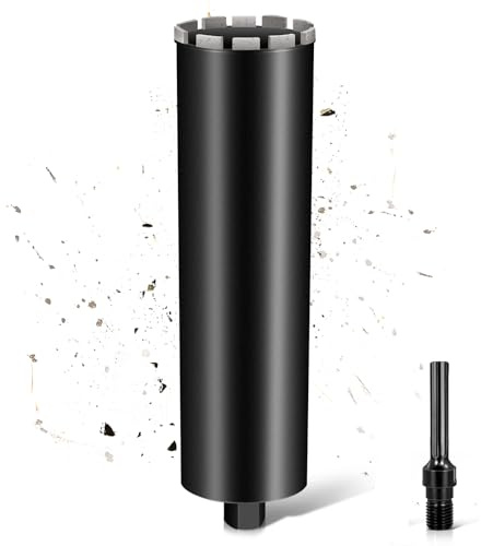 Couronne de forage diamantée L460 mm | 1 ¼ UNC | Diamètre 120 mm avec turbo | Avec SDS-MAX | 2200 tr/min pour carotteuses | Couronne de forage humide | Couronne de forage à sec pour béton, maçonnerie