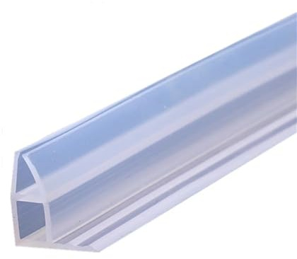 Wuyangcun Joint de Douche en Caoutchouc de Silicone Flexible Transparent,2 m, Flexible, pour Porte en Verre, pour Cabinet de Douche (L'épaisseur du verre:6 mm)