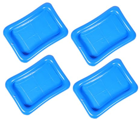 FUNOMOCYA 4 pièces Bac à Sable Gonflable pour Garçon Fille avec Balles Océaniques Mini Piscine de Jeu de Portable Plateau Polyvalent pour Jeux Extérieur et Activités Nautiques