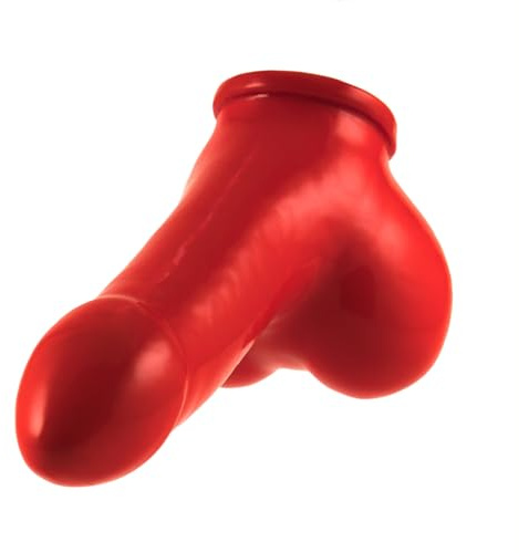 Toylie Latex Penishülle S, 11,5 cm Schaftlänge, Rot