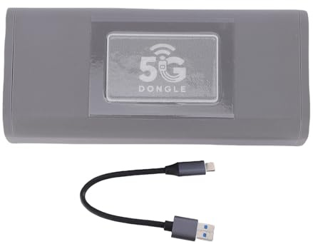 Denash Modem USB 5G, Routeur Hotspot Mobile Portable Haute Vitesse 2,5 Gbit/s avec Antenne Intégrée pour Le Streaming Vidéo de Jeu dans Le Monde Entier