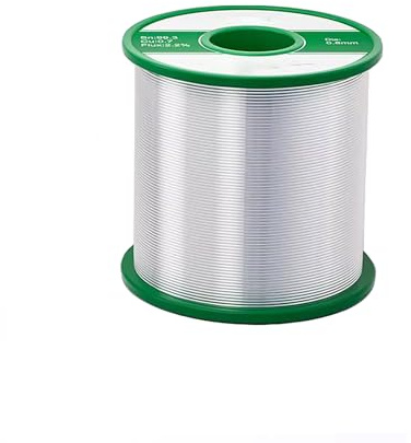 Fil à souder sans plomb 100 PPM 700 g avec contenu 2 % de flux de soudure électrique en alliage à souder 99,3 % étain -0,8 mm