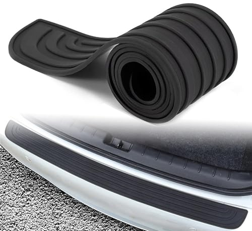 ZLXMRUT Car Rear Bumper Protector for 2018-2023 Chevy Chevrolet Traverse, Anti Scratch Rubber Boot Sill Guard Strip Trim Cover Heavy Black Protection,S