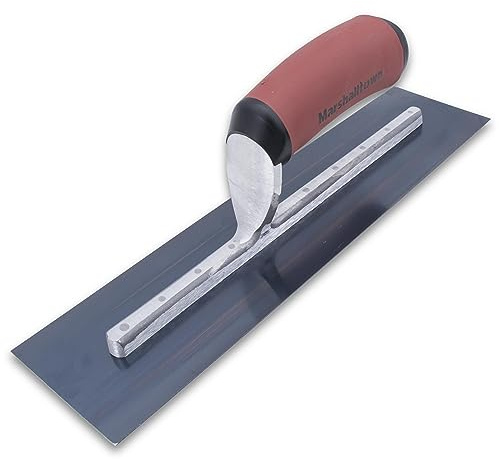 MARSHALLTOWN Blue Steel Finishing Trowel, 3 x 12 Inch, Made in The USA, Concrete, Masonry, Drywall and Plastering Tool, MXS56BD