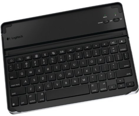 Logitech Tastatur für iPad 2 und iPad 3. Generation Bluetooth schwarz (deutsches Tastaturlayout, QWERTZ)