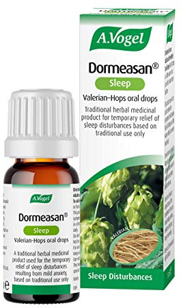 A.Vogel Dormeasan Sleep Valerian-Hops Oral Drops - 17 Days Supply as a Sleeping Aid - Extracts of Fresh Valerian Root - Not Tablets (15ml)