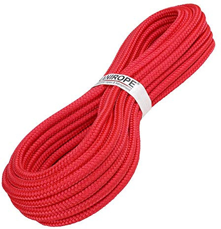 Kanirope® PP Seil Polypropylenseil MULTIBRAID 10mm 50m Farbe Rot (0114) 16x geflochten