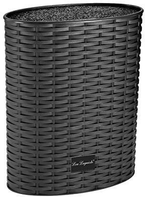 Lou Laguiole Bloc Universel Bloque Universal de Cuchillos, Negro, 18 x 8 x 23 cm