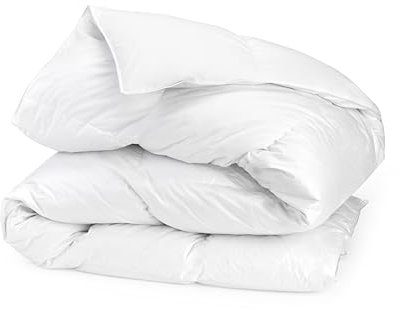 Home Passion Couette Blanche Anti-Acariens, Microfibre, 350 GR/m², 240 x 260 cm