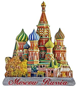 Wedare Mosca Russia 3D Frigorifero Magnete Souvenir turistici Legno Magnetico Adesivi Magnete frigo Home & Decorazioni da Cucina dalla Cina