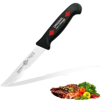 EIKASO Couteau à saucisse 3031620-211 - Lame moyenne tranchante de 16 cm - Longueur : 28 cm