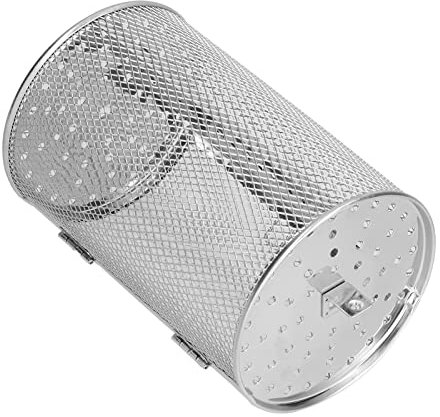 Rotisserie Basket, 4.7x4.7x7.1in Stainless Steel Fryer Basket, 360 Degree Rotatable Bracket Air Fryer Basket, for Ovens, Fryer, Outdoor Barbecues