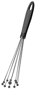 Kochblume Kugelschneebesen & Tellerbesen 2er Set | Kugeln aus Premium-Silikon & BPA frei| Hitzebeständige Silikonkugeln | Schonend zur Oberfläche | Farbe: anthrazit