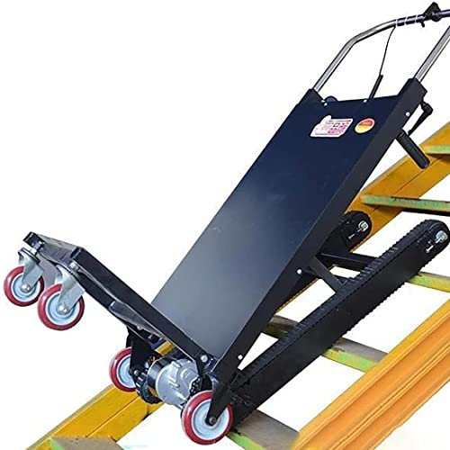 Elektrische Treppensteiger-Sackkarren, elektrischer klappbarer Sackkarren-Raupentyp, 180 kg/400 lbs Last, Klappwagen mit 4 Rädern zum Bewegen von Möbeln, schweren Haushaltsgeräten, Baumaterialien