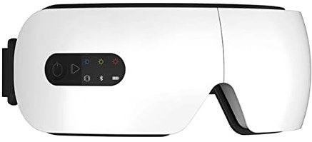Lanlousy ögonmassageapparat vibrerande massage het komprimering bluetooth musik ögonskydd lindrar trötthet LED-display (C)
