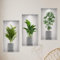 3 Pièces Stickers Muraux Vase 3D Stickers Plante Decoration Murale Salon Convient pour Décorer les Chambres les Salles a Manger les Hôtels et pour Recouvrir les Murs Endommagés