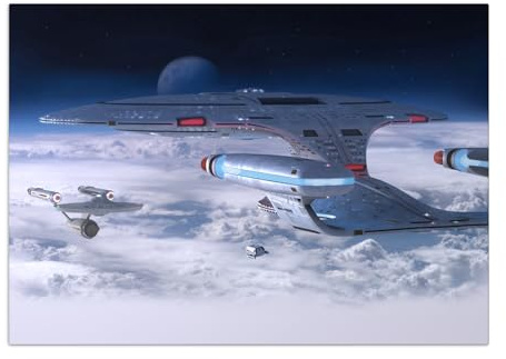 Displate Offiziell Star Trek MetallPoster Magnetische Befestigung Inklusive Lizenziert Bilder Hochwertiges Poster Ships Of The Line NCC 1701 D Poster 45 cm x 32 cm