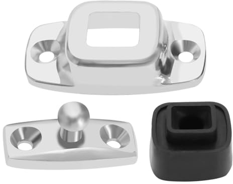 eMagTech Türstopper-Halterklemme Türhalter-Stopper Robuster Türstopper Türhalter Schnappverschluss aus Aluminium für Wohnwagen Wohnmobile Boote Häuser Mittleres Niedriges Profil