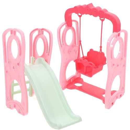 TOYANDONA 1satz Spielplatz Zubehör Für Puppenhäuser Mit Schaukeln Und Rutschen Für Kreatives Spiel Und Puppenhaus-Dekoration Miniatur Spielgeräte