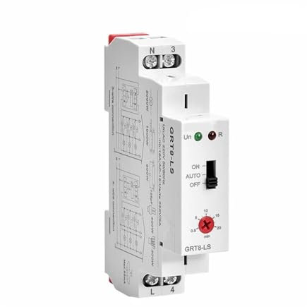 relé temporizador Interruptor de escalera GRT8-LS/LM Interruptor de luz con retardo de apagado automático Relé de 230 V CA Relé de control de luz de 16 A Interruptor temporizador de escalera(GRT8-LS A