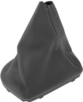 Hihaha Gear Shift Stick Gaiter for BMW E60 E61 2004-2008 Gear Stick Knob Cover Boot Shift Cover Dustproof Leather 1 Pc Grey